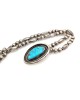 Navajo Sterling Silver Bead & Turquoise Necklace